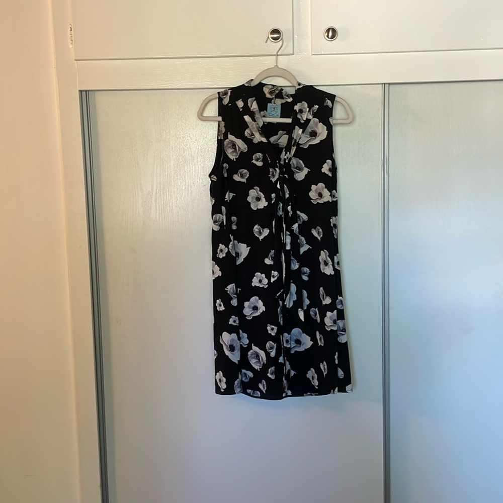 Black floral dress